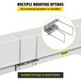thumbnail image 4 of VEVORbrand Boat Trailer Guide-on, 22", Galvanized Steel Trailer Post Guide on, with 2pcs White PVC Tube Covers ＆ Complete Mounting Accessories, for Ski Boat, Fishing Boat or Sailboat Trailer, 4 of 9