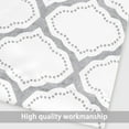 thumbnail image 6 of DriftAway Geo Trellis Blackout Room Darkening Thermal Insulated Tie Up Adjustable Balloon Rod Pocket Curtain for Small Window 45 Inch by 63 Inch Gray, 6 of 8