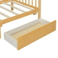thumbnail image 5 of Bellemave House Bed with Drawers Twin Size Platform Bed with Storage Playhouse Design Wooden House Bed Frame With Headboard and Footboard for Teens, Natural Brown, 5 of 11