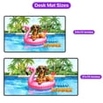 thumbnail image 5 of Hello Summer Dachshund at Swimming Pool Flamingo Swim Ring Desk Mat Full Keyboard Mouse Pad Wiener Dog Lover Gifts Idea Large Mousepad - 12009, 5 of 5