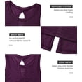 thumbnail image 3 of Alove Women's Split Back Loose Sport Camisole Quick Dry Yoga Tank Top, 3 of 5