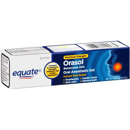 equate Orasol Oral Gel anasthetic, 0,33 oz