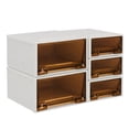 thumbnail image 2 of 5Pcs/Set Mini Storage Box Unique Portable Plastic Miniature Drawer Clothing Storage Holder for 1/6 Doll House White, 2 of 13