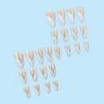 thumbnail image 5 of Fofosbeauty 24pcs Press on Nails, Fake Nails, Full Cover Acrylic Nails for Girls Women Kids, Almond Mermaid Tail French White, 5 of 9