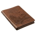 thumbnail image 4 of Classic Faux Leather Journal Soar Wings Like Eagles Isaiah 40:31 Bible Verse Brown Inspirational Notebook, Lined Pages w/Scripture, Ribbon Marker, Zipper Closure, 4 of 5