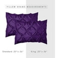 thumbnail image 2 of Elegant Comfort 8-Piece Pinch Pleated Comforter Set - All Season Bed in a Bag, Includes Smart Sheet Set, Bed Skirt, Comforter, Pillowcases & Shams, Twin/Twin XL, Purple, 2 of 5