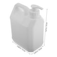 thumbnail image 2 of HOMEMAXS Heavy-Duty Plastic Container Empty White Jugs with Pump Dispenser Lid 2L Refillable Liquid Storage Bucket  for Shower Gel And Shampoo, 2 of 8
