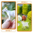 thumbnail image 4 of Miangastore 6Pcs Simulated Goat Figurines Small Goat Statues Fake Goat Modeling Crafts Desktop Mini Goat Decors, 4 of 8