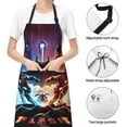 thumbnail image 6 of The Flash Adjustable Bib Apron, Waterdrop Resistant Aprons with 2 Pockets Cooking Kitchen Aprons for Women Men Chef, 6 of 8