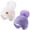Purple & White, variant on REDESS Toddler Hat with Ear Flaps, Fleece Lined Beanie Hat for Baby 0‑3 Years Old, 2‑Pack Warm Knit Kids Toddler Winter Hat