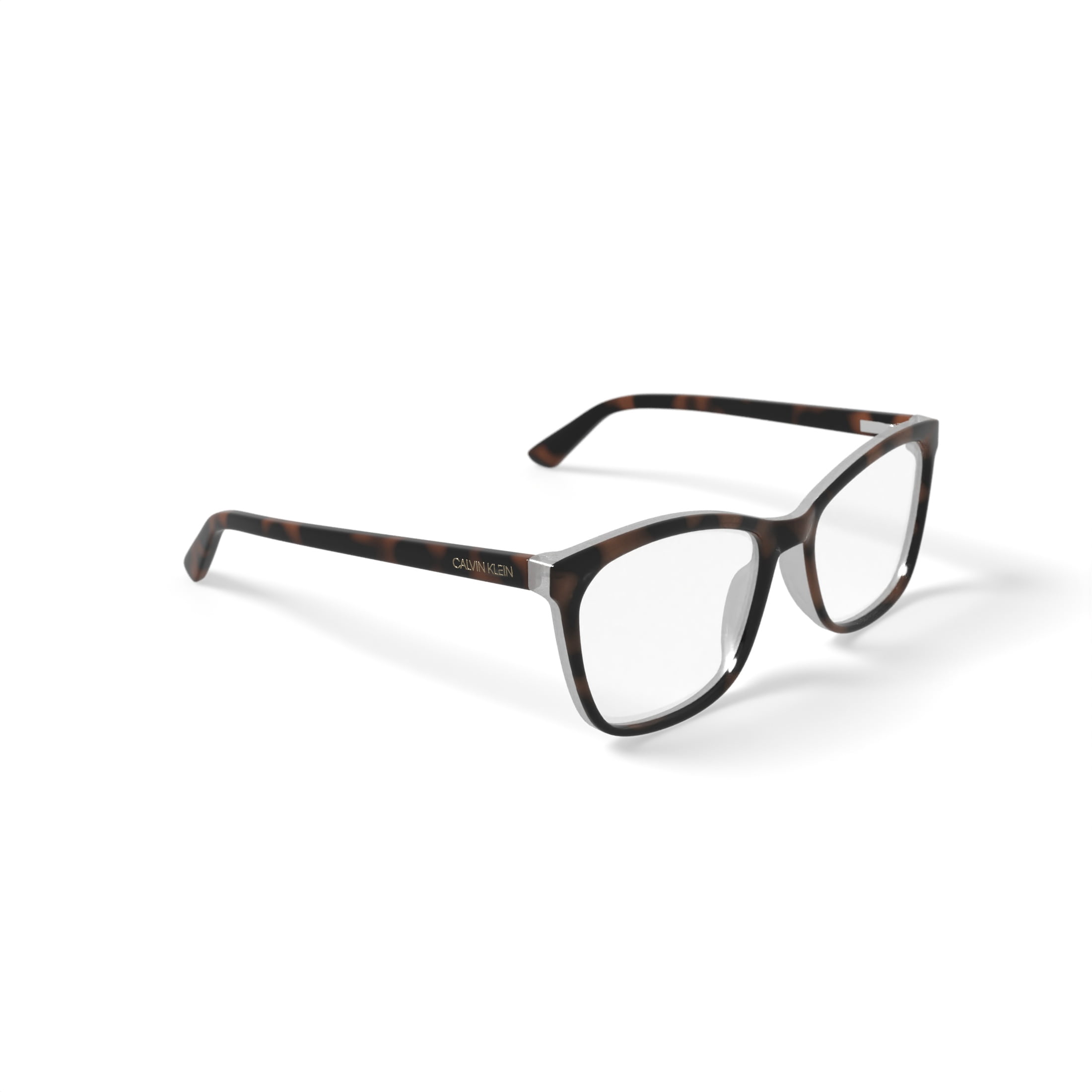 Calvin Klein Women's CK19529G Prescription Eyeglasses with Case, Blue Tortoise