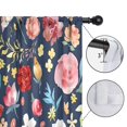 thumbnail image 4 of Blackout Kids Curtains,Pioneer Flower Floral Print Pattern Childrens Insulated Curtains Set Of 2,Bedroom Essentials,Toddler Room Decor 42"x54", 4 of 5