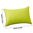 thumbnail image 3 of Waterproof Outdoor Rectangle Pillow Cover | Weather Resistant Cushion Protector | Solid Color Backrest Pillow Cover for Patio, Garden, Pool Furniture, 3 of 9