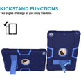 thumbnail image 4 of New iPad 9th Generation Case iPad 10.2 inch 2021 Released With A Screen Protector ,SOATUTO Shockproof Rugged Cover iPad 10.2 HD Tempered Glass For iPad 9th 8th 7th 10.2 inch - 1Pcs/ Navy+Blue, 4 of 7