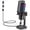 Black (desktop), variant on ZealSound Podcast Microphone for PC/Mac/iPhone/Phone – 96kHz/24bit USB Condenser Mic with Noise Reduction, Tap-to-Mute, Gain Control, Zero-Latency Monitor, RGB Light for Streaming, Gaming, Recording