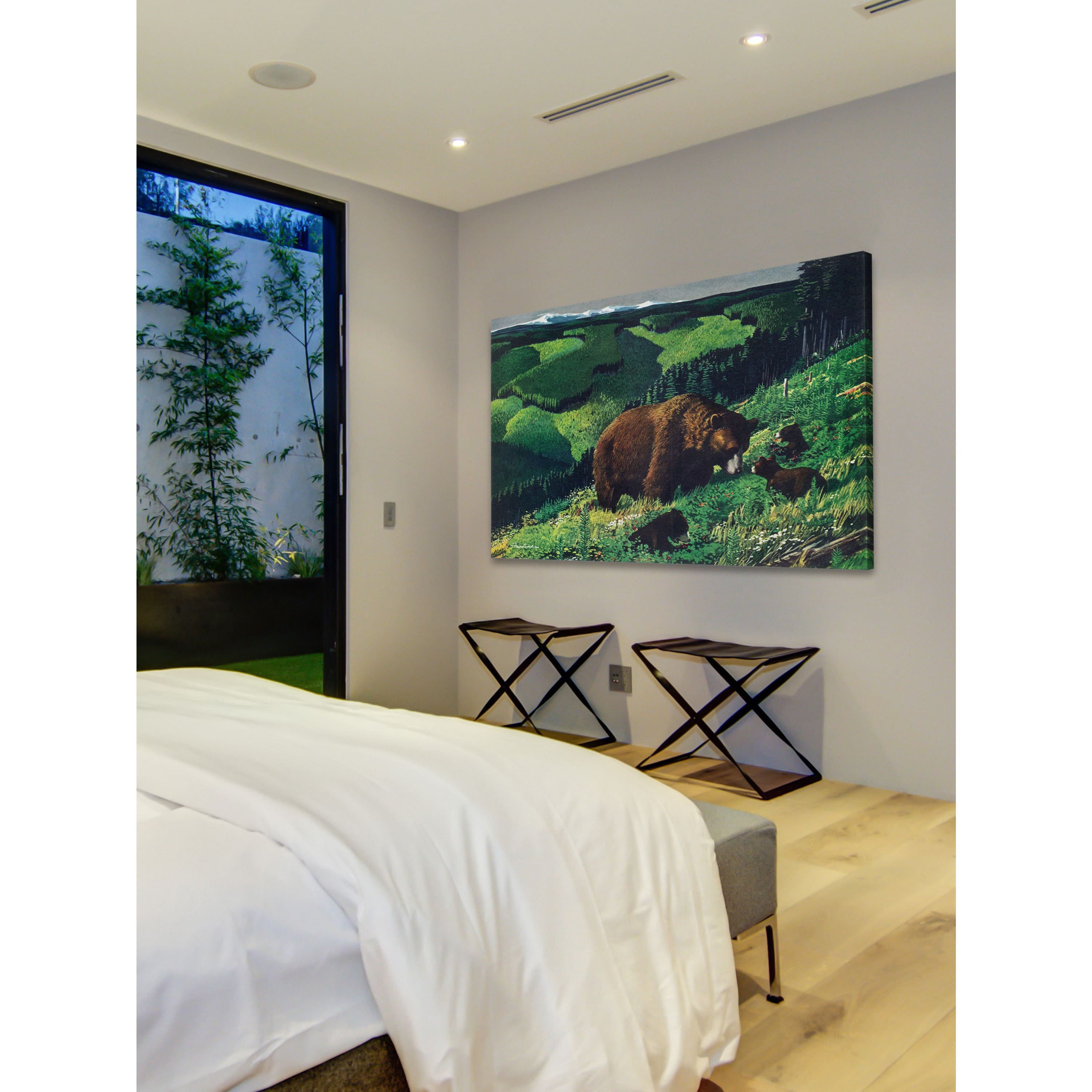 "Bear Cubs" Painting Print on Wrapped Canvas