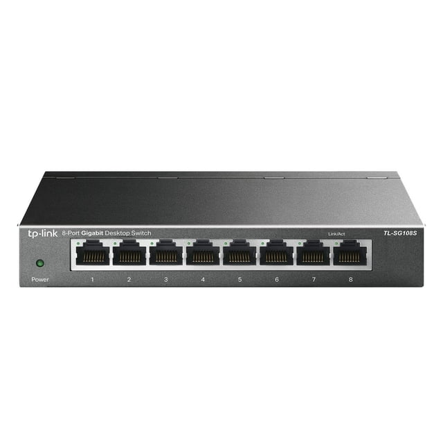 Conmutador Ethernet TP-Link TL-SG108S de escritorio Gigabit de 8 puertos