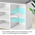 thumbnail image 4 of NiamVelo 3-Tier Shoe Bench Shoe Rack with 10 Compartments for Living Room, White, 4 of 8
