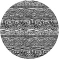 thumbnail image 1 of Ahgly Tapis d'Intérieur Lavable en Machine Carré Transitionnel Argenté Gris Métallique, 3 Pieds Carré, 1 of 7
