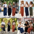 thumbnail image 5 of Cueply Long Skirts for Women Casual Summer 2026 Spring Flowy A Line Maxi Skirt with Pockets, 5 of 9