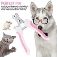 thumbnail image 5 of Cortauñas profesional para mascotas, lima de uñas para perros, gatos, cachorros y gatitos con cubierta protectora y cierre de seguridad (rosa), 5 of 5