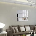 thumbnail image 2 of Paquete de 6 Adhesivos Autoadhesivos para Espejo, Papel de Calcomanía de Pared con Decoración de Maquillaje con Espejo, 14-28 Cm, 0,1 Cm 1 14x14cm Plata Baoblaze  Espejo autoadhesivo, 2 of 8