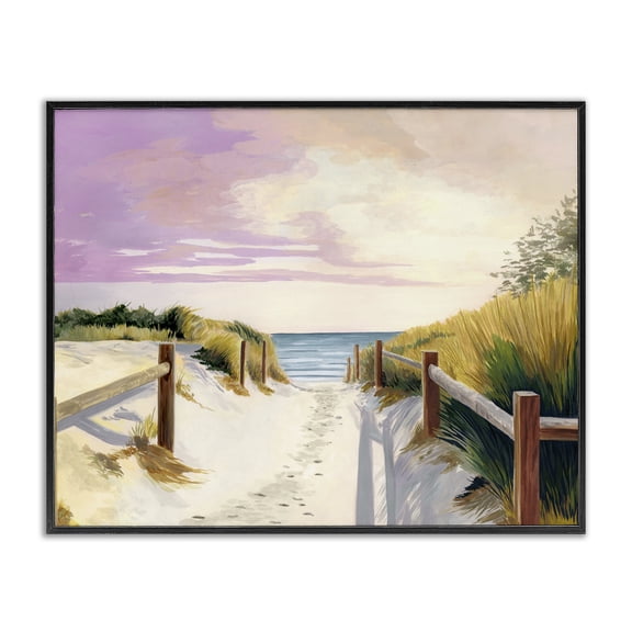 Cottesloe Beach Pathway Black Framed Giclee Art, design by Courtney Haley