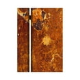 thumbnail image 3 of Benjara 3 Panel Marble Print Foldable Canvas Room Divider, Brown, 3 of 3