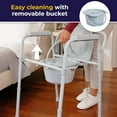 thumbnail image 5 of Folding Steel Bedside Commode Chair, Portable Toilet, 350 Lbs Capacity, 13.5 Inch ,, 5 of 5