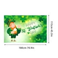 thumbnail image 2 of TERGAYEE Happy St Patrick's Day Flag,Shamrock Flag Saint Patty's Day Banner Vivid Color and Polyester Double Stitched with Flag Grommets Outdoor Indoor Home Decor, 2 of 4