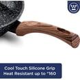 thumbnail image 2 of Sarten Antiadherente Westinghouse Marmol Negro Madera 20 cm, 2 of 3