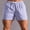 Multicolor-B, variant on Mens Stripes Sleep Shorts 3" Casual Summer Elastic Waist Classic Fit Daily Wear Jogger Workout Cotton Shorts Multicolor-B