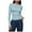 Light Blue, variant on GEWSEY Women's Long Sleeve Crew Neck Shirts Fall Basic Casual Ruched Side Slim Fit T Shirts Tee Tops (Light Blue, XL)