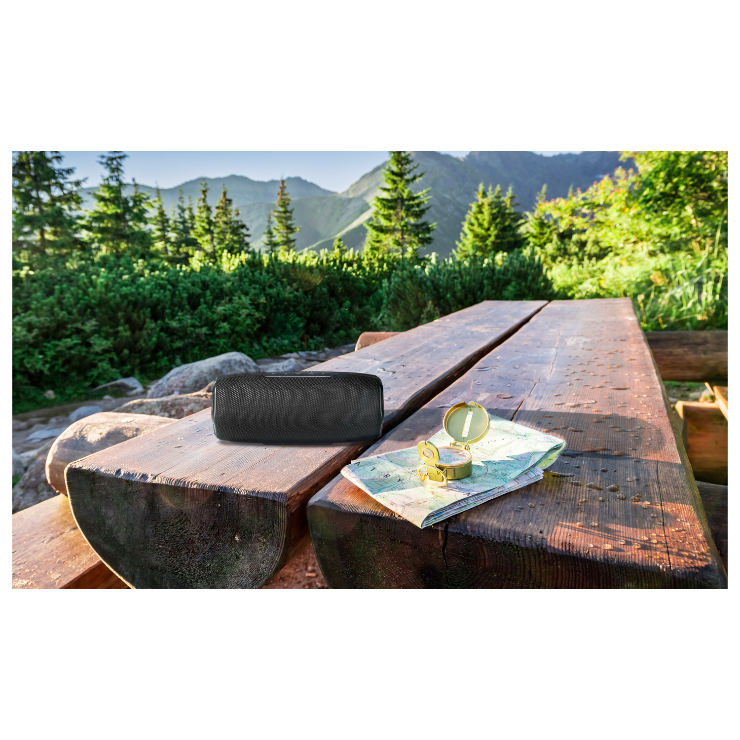 iLive Waterproof Fabric Wireless Speaker, IPX6, 10H Battery photo 5