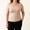 Beige, variant on TZZQ Women's Plus Size Built-in Bra Tank Tops Summer Strechy Sleeveless Square Neck Tee Shirt Loose Fitted Double Layer T-Shirts Soft Basic Camisole Tops Athletic Workout Undershirts Beige Xxl
