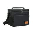 thumbnail image 2 of LHNFT Large Lunch Bag Insulated Lunch Box Soft Cooler Cooling Tote for Adult Men Women, Black 12-Ca, Beach Vacation Essentials, 2 of 7