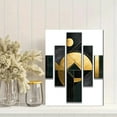 thumbnail image 2 of Abstract Gold Geometric Canvas Wall Art， Suitable for Living Room， Bedroom， Office， Dining Room， and Hallway Decoration., 2 of 8
