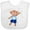 AA-White, variant on Inktastic Volleyball Player Boys Cute Monkey Boys Baby Bib
