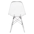 thumbnail image 4 of Silla de comedor LeisureMod Cresco, moderna, de plástico ABS moldeado, 4 of 8