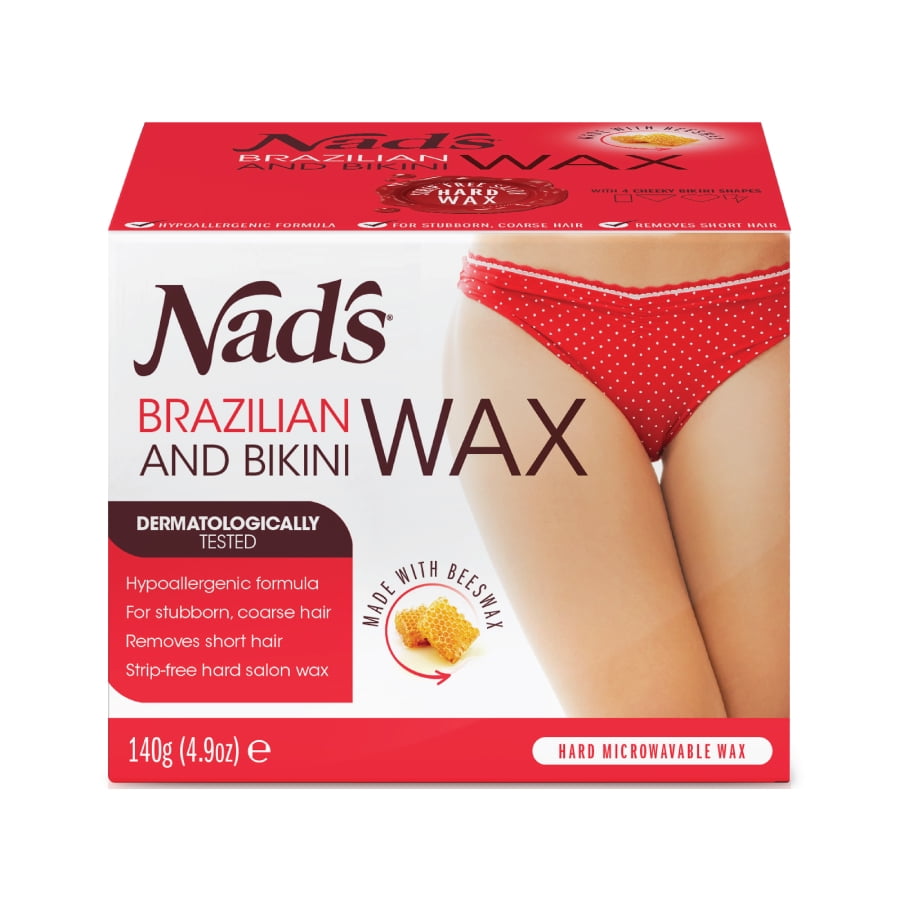 Nad's Brazilian and Bikini Wax Kit, Hard Wax for Bikini, Brazilian &  Underarm Waxing 