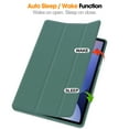 thumbnail image 2 of Dteck Tablet PC Cover For Samsung Galaxy Tab S10 Plus 12.4" 2024 SM-X820, Ultra Slim Case for Galaxy Tab S10+ Case Auto Wake Sleep,Soft TPU Protective Case Smart Cover w/Pencel Holder, Darkgreen, 2 of 10