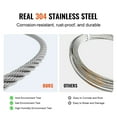 thumbnail image 5 of KFFKFF Cable Set, 330 ft of 1/16" 304 Stainless Steel Wire, Includes 80 Sleeves and 20 Thimbles, Supports up to 450 lbs, Composed of 7x7 Strands, Suitable for Marine Aircraft, 5 of 9