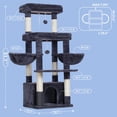 thumbnail image 3 of Cepillo para hamacas Cat Tree Hey-Brother MPJ070G con plataforma, 130 cm, 3 of 9