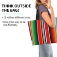 thumbnail image 2 of Disketp Mexican Serape Blanket Stripes Bolsa Tote Estampada para Mujer, Bolso de Hombro y de Mano para Compras y Viajes, 2 of 8