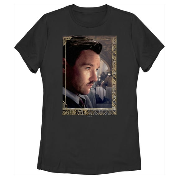 Women's The Great Gatsby Tom Buchanan Poster Graphic Tee Black Large