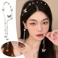thumbnail image 2 of YSABOXY Shiny Wedding Butterfly Headband Head Chain Tassel Hair Gift Band Hoop AUS, 2 of 5