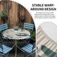 thumbnail image 5 of Green Mountains Fitted Tablecloth with Elastic Edged, Round Table Cloth for Dining Table, Modern Watercolor Nature Country Landscape Waterproof Oil Proof Table Cover for Indoor Outdoor 36"-44", 5 of 8