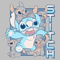 thumbnail image 2 of Womens Lilo & Stitch Blue Stitch Faces T Shirt, 2 of 4