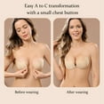 thumbnail image 6 of Adhesive strapless bra self silicone invisible adhesive bra reusable for women - B, 6 of 8