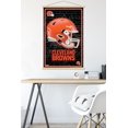 thumbnail image 5 of NFL Cleveland Browns - Neon Helmet 24 Wall Poster with Magnetic Frame, 22.375" x 34", 5 of 5